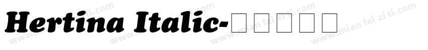 Hertina Italic字体转换